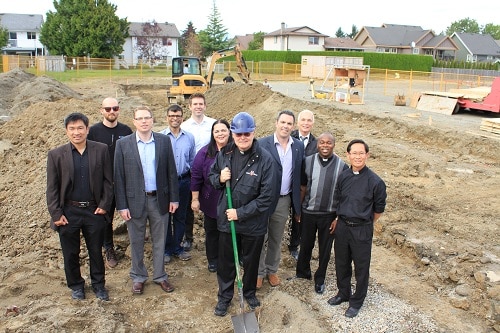 EXO Breaks Ground at Holy Cross High School in Surrey, BC